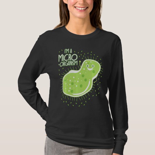 生物学おもしろいミーム先生学生細菌 Tシャツ (正面)