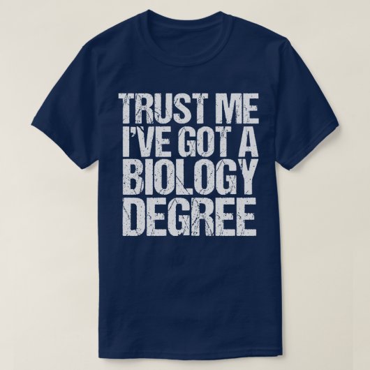 生物学おもしろい学の専攻の卒業 Tシャツ (デザイン正面)