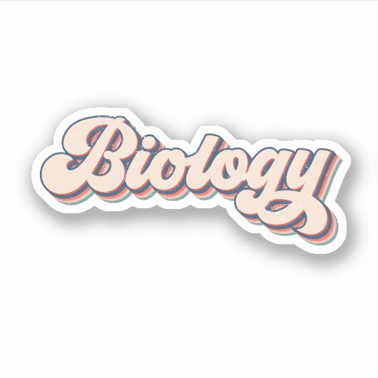 生物学が大好き 生物学の引用 シール (正面)