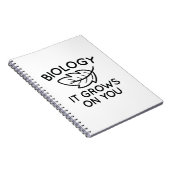 生物学それはあなたの上に成長 ノートブック (右側)