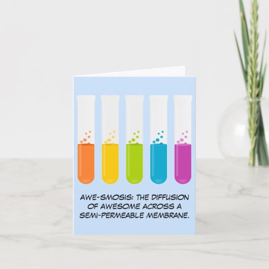 生物学と化学の先生：科学は素晴らし カード (正面)