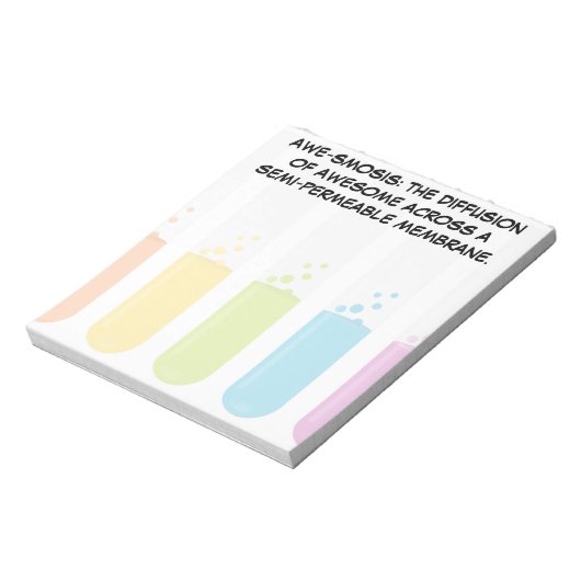 生物学と化学の先生：科学は素晴らし ノートパッド (回転)