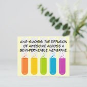 生物学と化学の先生:科学は素晴らし ポストカード (スタンド正面)