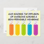 生物学と化学の先生:科学は素晴らし ポストカード (正面/裏面)