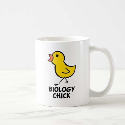 生物学のひよこのマグ コーヒーマグカップ (右)
