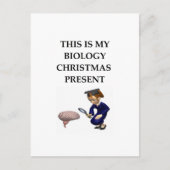 生物学のクリスマス・ジョーク シーズンポストカード (正面)
