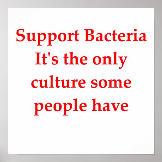 生物学のジョーク ポスター (正面)