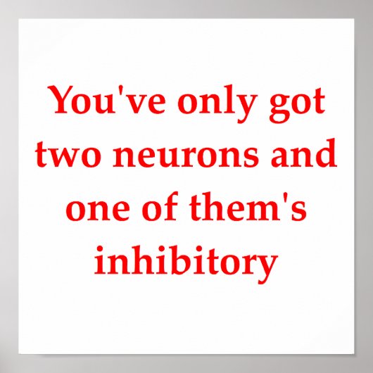 生物学のジョーク ポスター (正面)