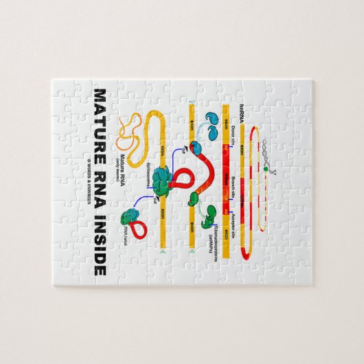 生物学のユーモアの中の成長したRNA ジグソーパズル (横)