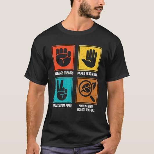 生物学の先生に勝るものなし 解剖学 微生物学 Tシャツ (正面)