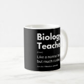 生物学の先生の面白い名言 コーヒーマグカップ (正面右)