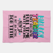 生物学の先生はフルタイムの場合のみ数々の キッチンタオル (横)