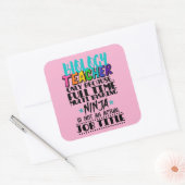 生物学の先生はフルタイムの場合のみ数々の スクエアシール (封筒)