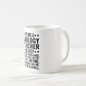 生物学の先生は簡単だ コーヒーマグカップ (正面右)