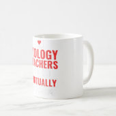 生物学の先生はHから実質的に何でも働く コーヒーマグカップ (正面右)