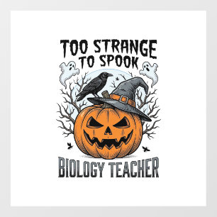 生物学の先生 ハロウィンTシャツ スプーキー パンプキン レイヴン ウィンドウサイン