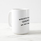 生物学の先生- DNAを議論しない コーヒーマグカップ (正面左)