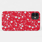 生物学の図デザイン白と赤 Case-Mate iPhoneケース (裏面(横))