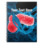 生物学の微生物学の抽象芸術のノートのテンプレート ノートブック (正面)
