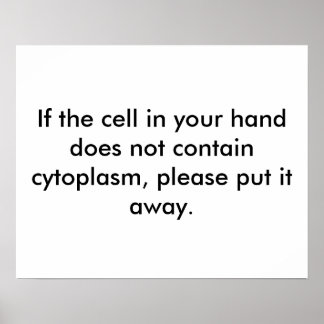 生物学の授業で携帯電話を使わない ポスター