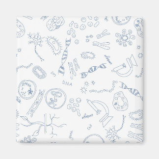 生物学の科学図デザイン マグネット