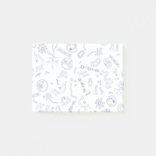 生物学の科学的ダイアグラムデザイン ポストイット (正面)