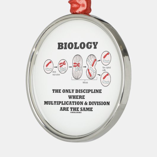 生物学の訓練の乗法部だけ メタルオーナメント (左)