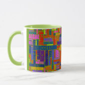 生物学のWordleのマグの緑 マグカップ (左)