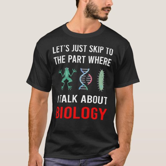 生物学はもうやめよう Tシャツ (正面)