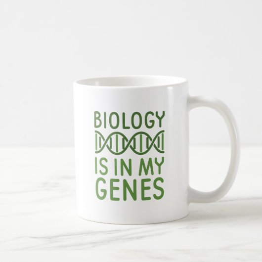 生物学は私の遺伝子にある コーヒーマグカップ (右)