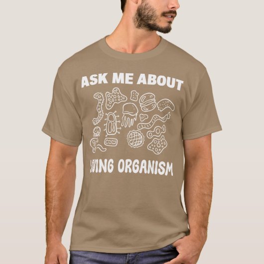 生物学を学ぶ人のギフト 友達へのプレゼント Tシャツ (正面)