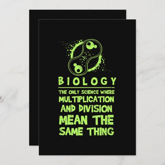 生物学先生おもしろいことわざ生物学者ギフト シーズンカード (正面/裏面)