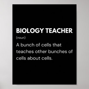生物学先生おもしろい科学者の定義 ポスター