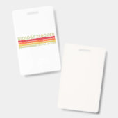 生物学先生おもしろい職名職業アザ バッジ (正面＆裏面)