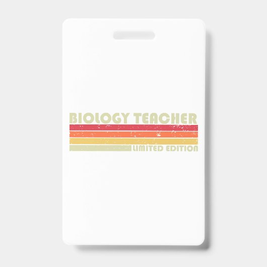 生物学先生おもしろい職名職業アザ バッジ (正面)