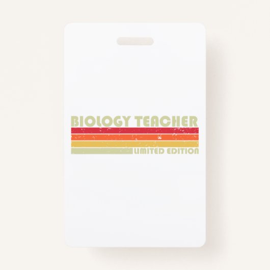 生物学先生おもしろい職名職業アザ バッジ (正面)
