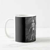 生物学先生ギフトパーソナライズされた骨格 コーヒーマグカップ (左)