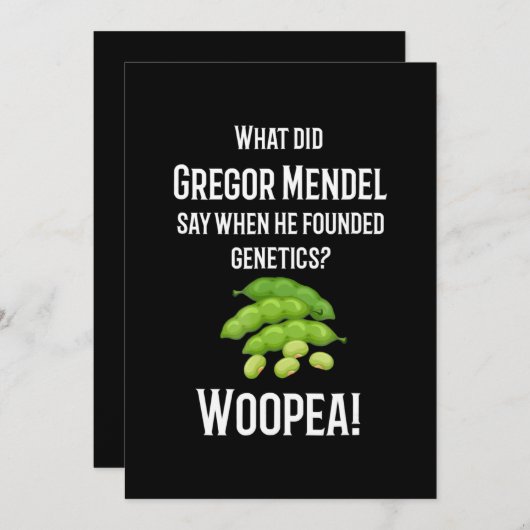 生物学先生サイエンスジョーク、神経質なユーモア贈り物 シーズンカード (正面/裏面)