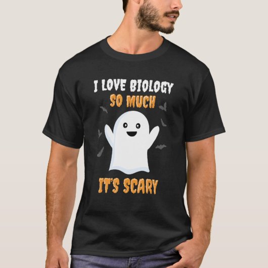 生物学先生ハロウィーン生物学教室 Tシャツ (正面)