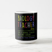 生物学先生生物学教え学教え学 コーヒーマグカップ (中央)