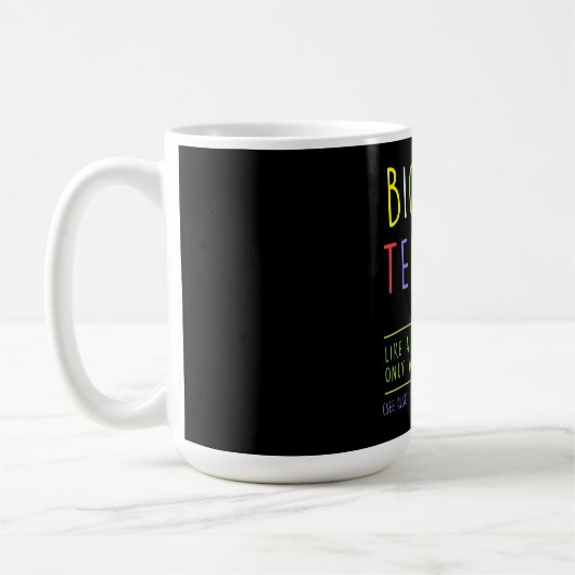 生物学先生生物学教え学教え学 コーヒーマグカップ (左)
