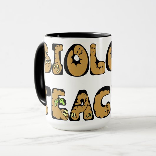 生物学先生虫 マグカップ (正面左)