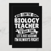 生物学先生 – もちろん素晴らしim シーズンカード (正面/裏面)