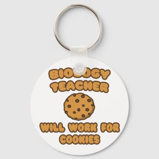 生物学先生..Cookieに対応 キーホルダー (正面)