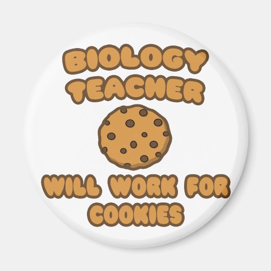 生物学先生..Cookieに対応 マグネット (正面)