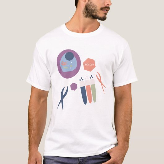 生物学実験室 Tシャツ (正面)