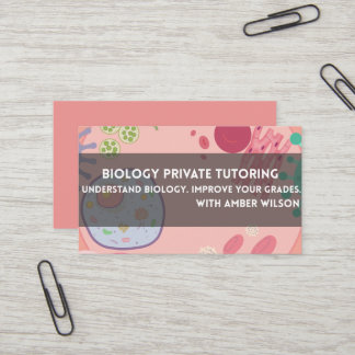 生物学家庭教師 ビジネスカード