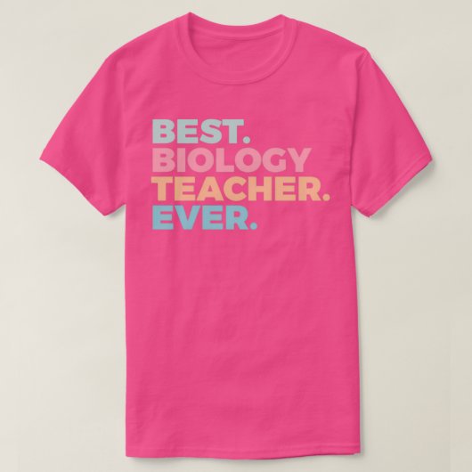 生物学最高の先生Ever Biologist Education 2 Tシャツ (デザイン正面)