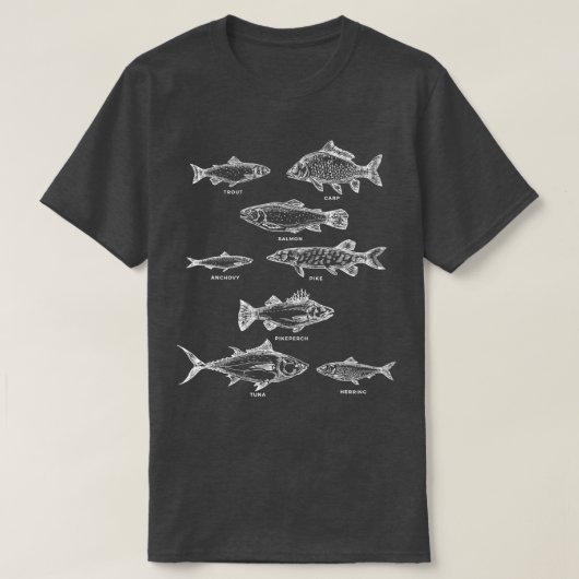 生物学海獣魚種魚飼育係 Tシャツ (デザイン正面)