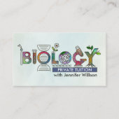 生物学理科指導サービス – 先生 名刺 (正面)